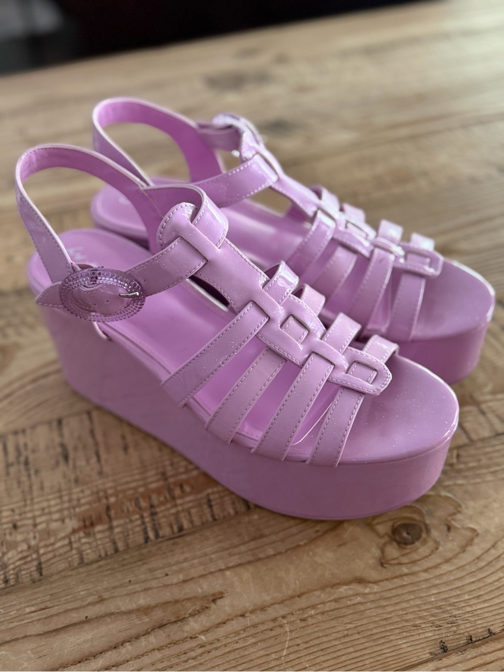 Circus by Sam Edelman Lavender Pink Platform Wedge Sandals